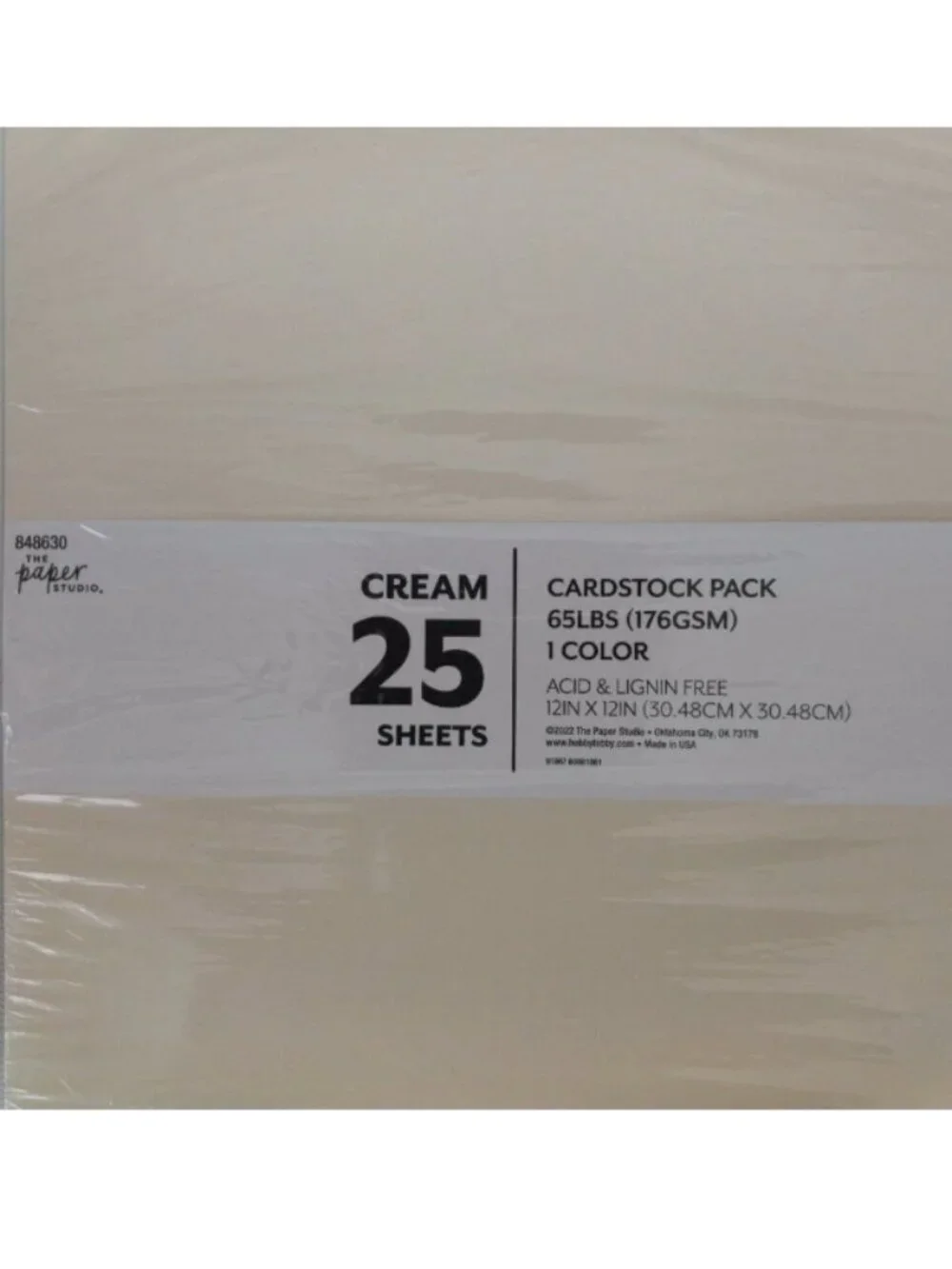 The Paper Studio 12 X 12 Refill Album Pages 50 Sheets and Cream Cardstock New